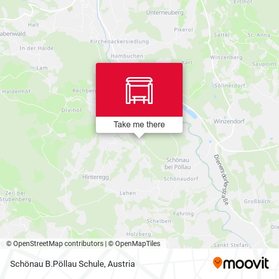 Schönau B.Pöllau Schule map