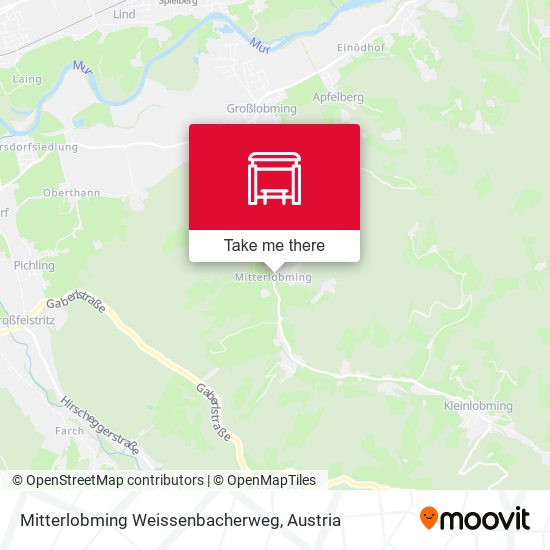 Mitterlobming Weissenbacherweg map