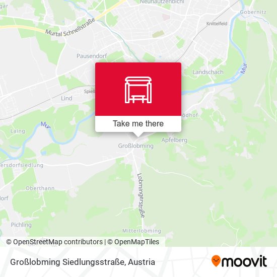 Großlobming Siedlungsstraße map