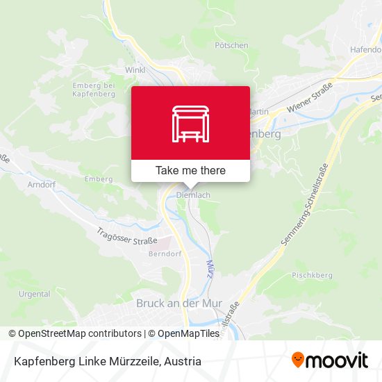 Kapfenberg Linke Mürzzeile map