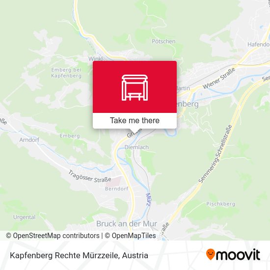 Kapfenberg Rechte Mürzzeile map