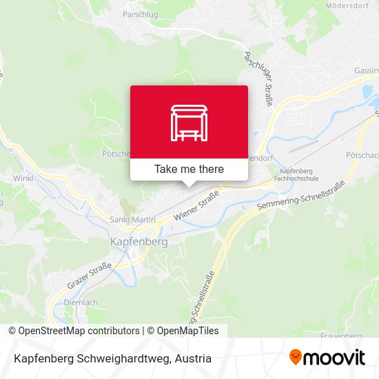 Kapfenberg Schweighardtweg map