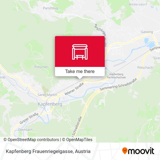 Kapfenberg Frauenriegelgasse map