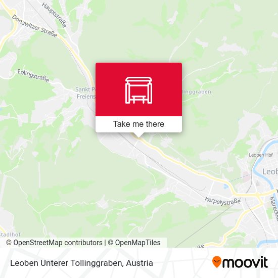 Leoben Unterer Tollinggraben map