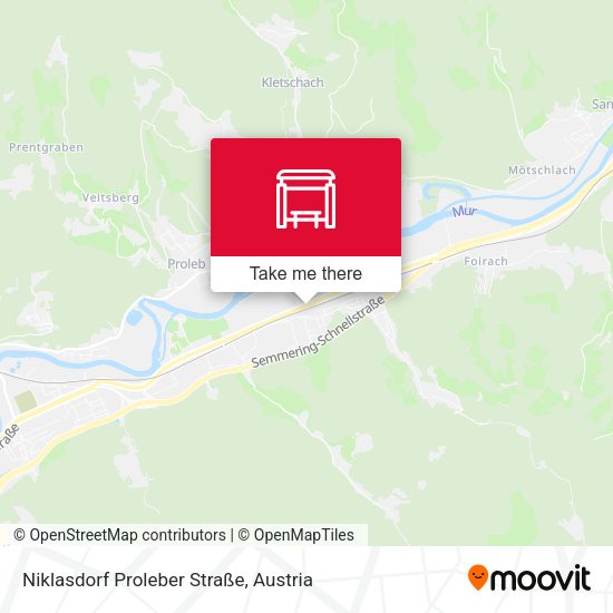 Niklasdorf Proleber Straße map