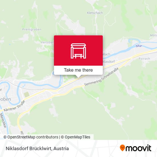 Niklasdorf Brücklwirt map