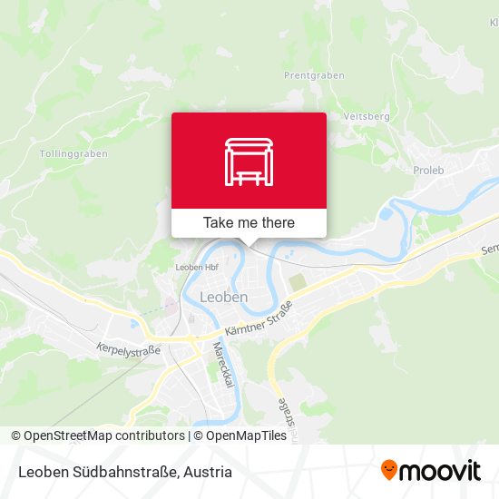 Leoben Südbahnstraße map