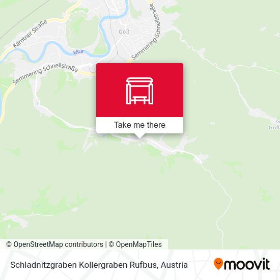 Schladnitzgraben Kollergraben Rufbus map