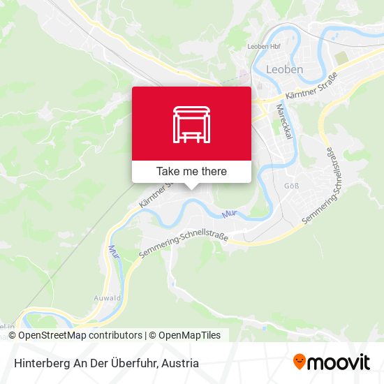Hinterberg An Der Überfuhr map