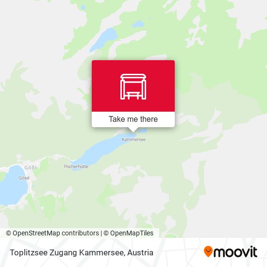 Toplitzsee Zugang Kammersee map