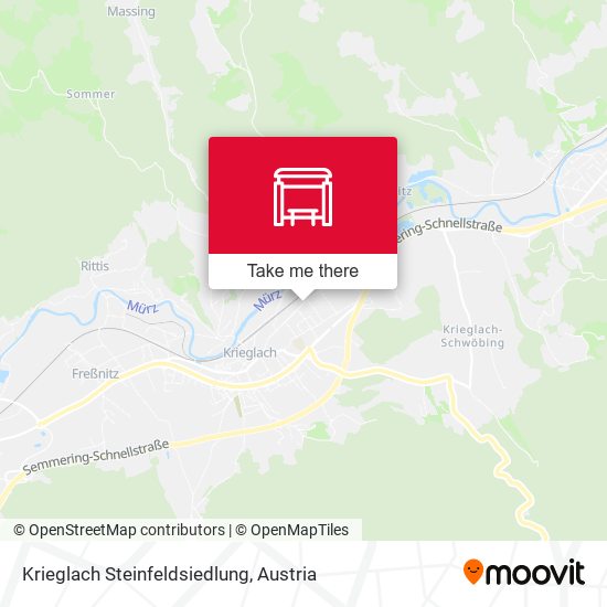Krieglach Steinfeldsiedlung map