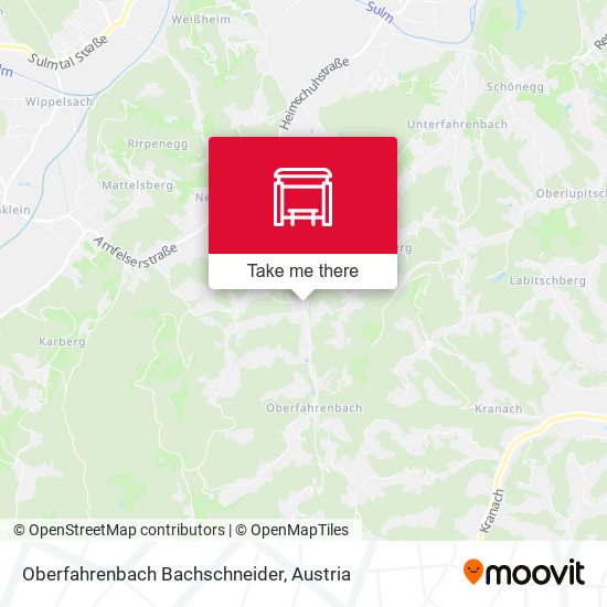 Oberfahrenbach Bachschneider map