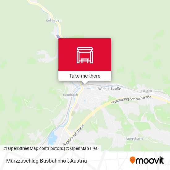 Mürzzuschlag Busbahnhof map