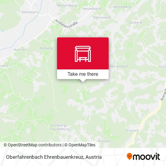 Oberfahrenbach Ehrenbauenkreuz map