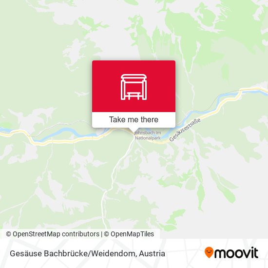Gesäuse Bachbrücke/Weidendom map