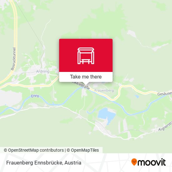 Frauenberg Ennsbrücke map