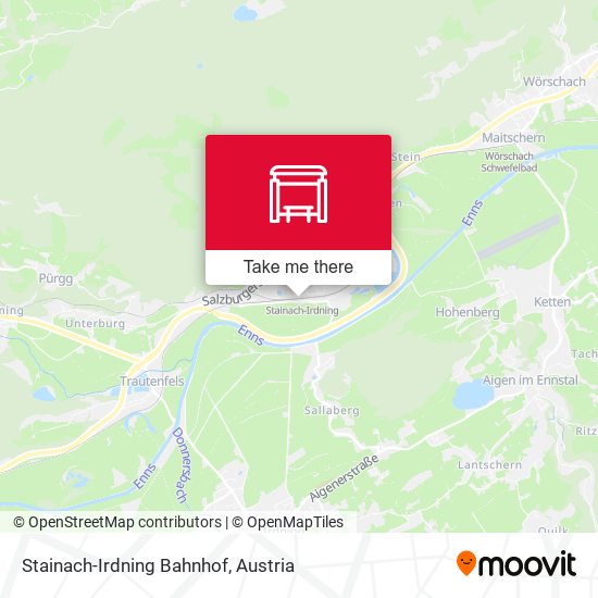 Stainach-Irdning Bahnhof map
