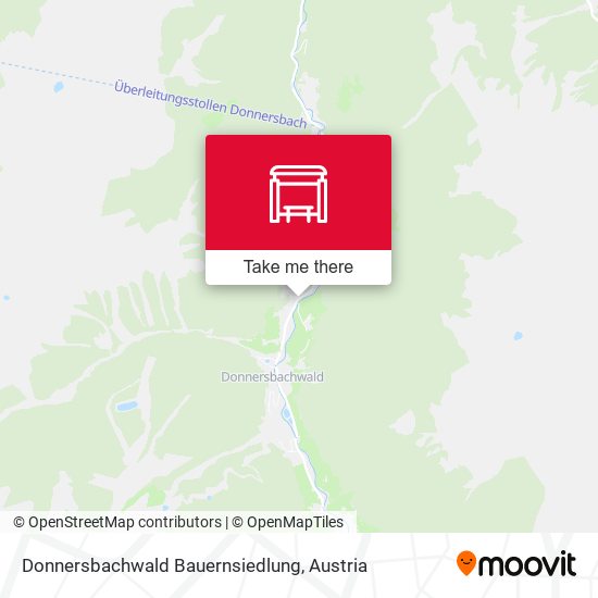 Donnersbachwald Bauernsiedlung map