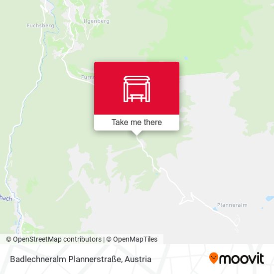 Badlechneralm Plannerstraße map