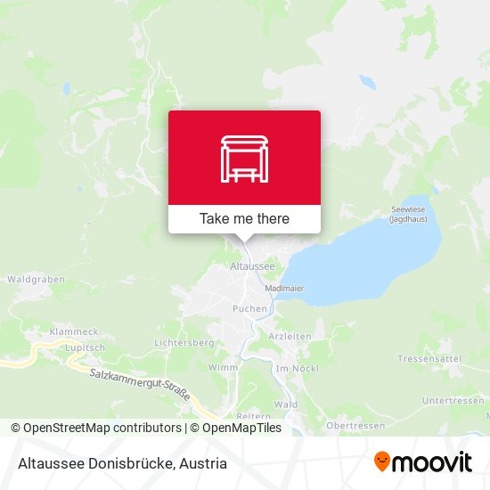 Altaussee Donisbrücke map