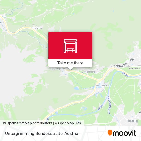Untergrimming Bundesstraße map