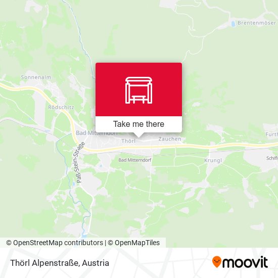 Thörl Alpenstraße map