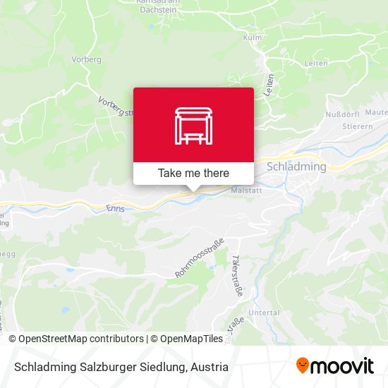 Schladming Salzburger Siedlung map