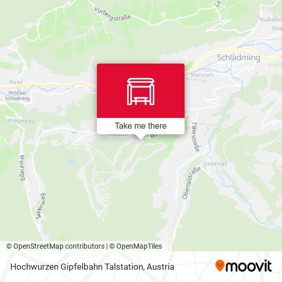 Hochwurzen Gipfelbahn Talstation map