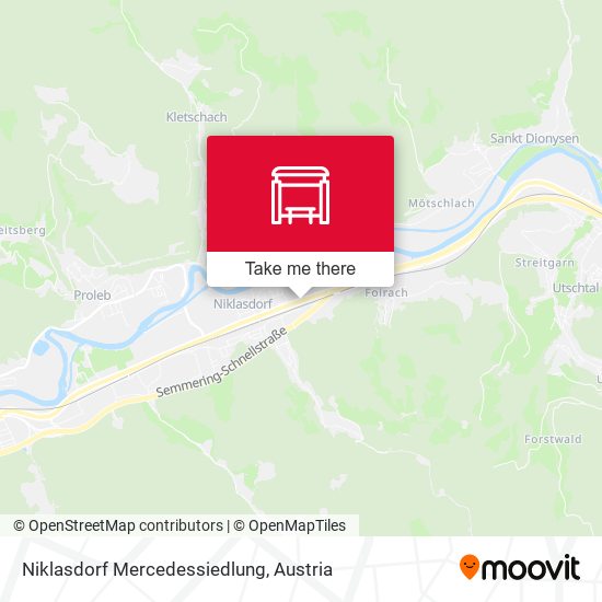 Niklasdorf Mercedessiedlung map