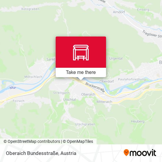 Oberaich Bundesstraße map