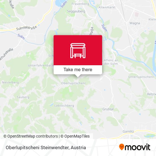 Oberlupitscheni Steinwendter map