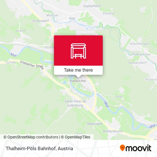 Thalheim-Pöls Bahnhof map