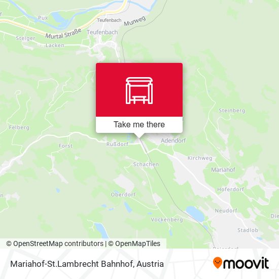 Mariahof-St.Lambrecht Bahnhof map