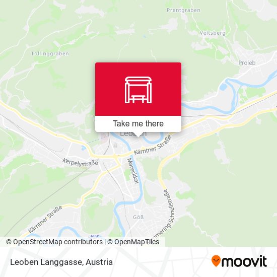 Leoben Langgasse map