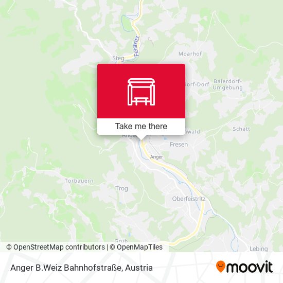 Anger B.Weiz Bahnhofstraße map