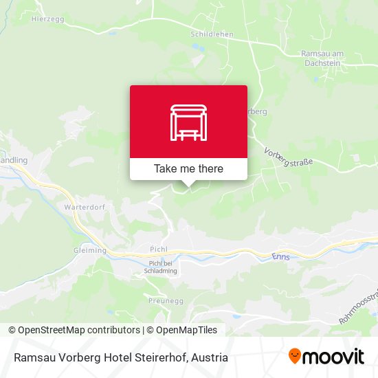 Ramsau Vorberg Hotel Steirerhof map
