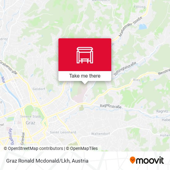 Graz Ronald Mcdonald/Lkh map