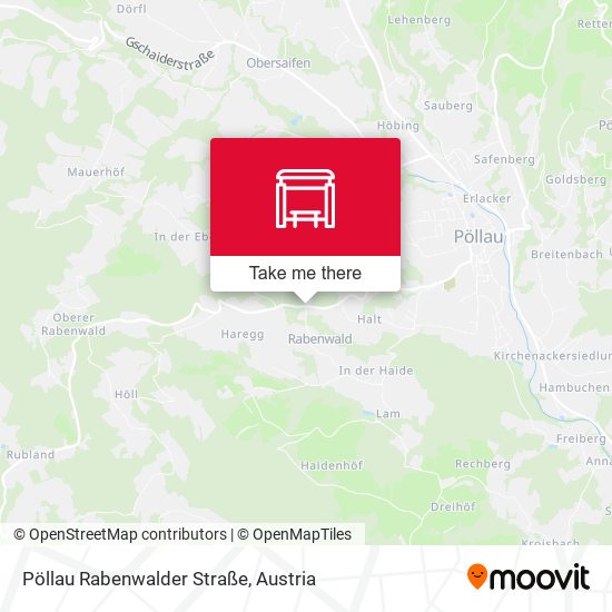 Pöllau Rabenwalder Straße map