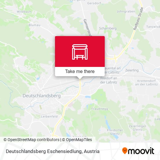 Deutschlandsberg Eschensiedlung map