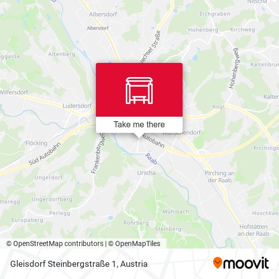 Gleisdorf Steinbergstraße 1 map
