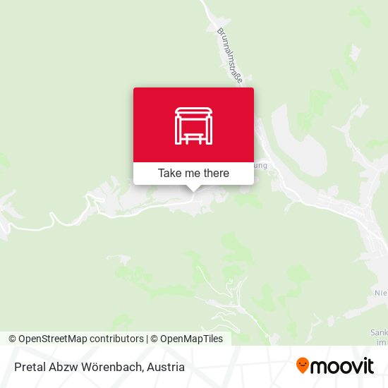 Pretal Abzw Wörenbach map