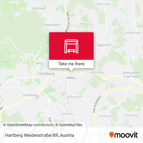 Hartberg Weidenstraße/Bfi map