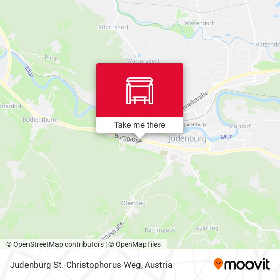 Judenburg St.-Christophorus-Weg map