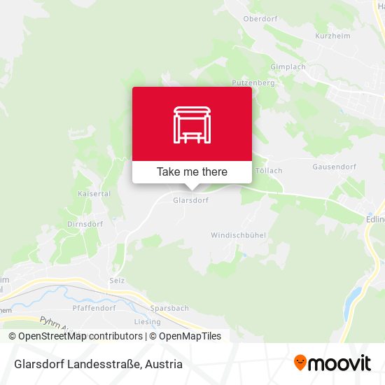Glarsdorf Landesstraße map