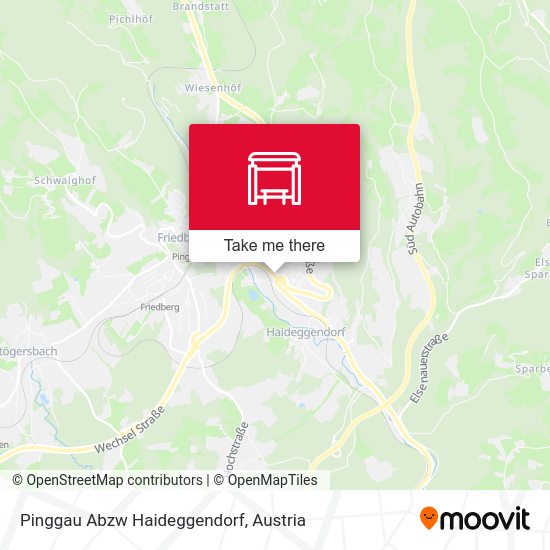 Pinggau Abzw Haideggendorf map
