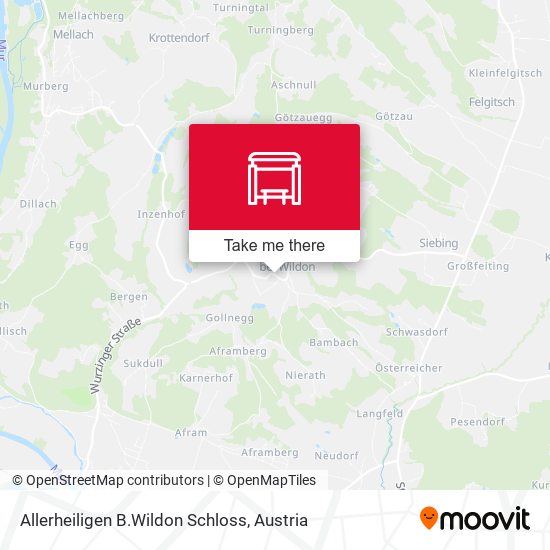 Allerheiligen B.Wildon Schloss map