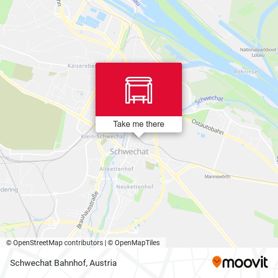 Schwechat Bahnhof map