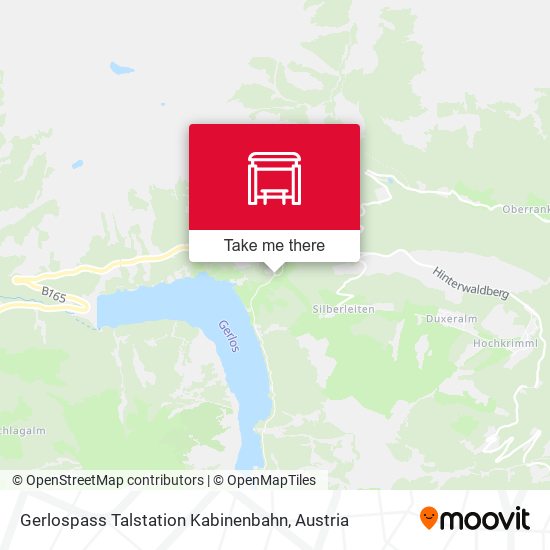 Gerlospass Talstation Kabinenbahn map