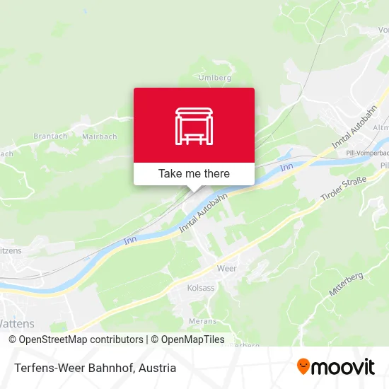 Terfens-Weer Bahnhof map