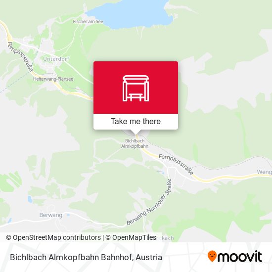 Bichlbach Almkopfbahn Bahnhof map